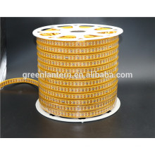 A luz de tira do diodo emissor de luz 2835 fileira dobro 60led 120led flexível alto flexível impermeável amarelo 180led PCB AC220V conduziu a luz de tira